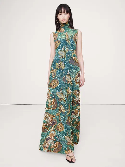 Banana Republic Mesh Maxi Dress